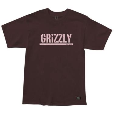 Imagem de Camiseta Grizzly Og Stamped Rosa-Unissex