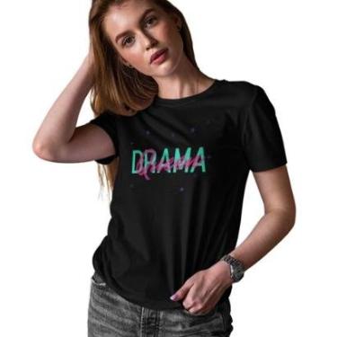Imagem de Camiseta T-Shirt Baby Look Feminina Algodão Drama Queen-Feminino