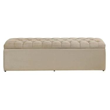 Imagem de Báu Calçadeira Sapateira Dubai 1,38 Mt-suede Bege