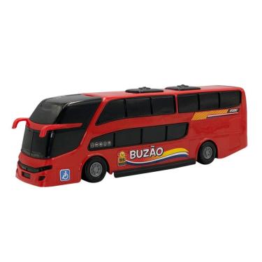 Imagem de Ônibus de Viagem Brinquedo Infantil Grande 40cm- Vermelho