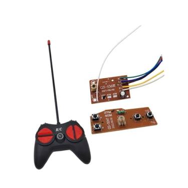 Imagem de oshhni Placa transmissora e receptor com sistema de rádio de controle remoto, conjunto de placa receptora 4ch para carro hobby rc, acessório diy