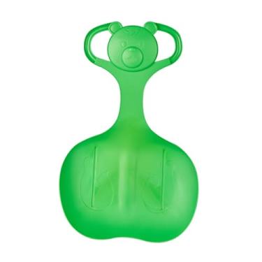 Imagem de rockible Trenó de neve, tobogã de trenó, trenó deslizante de areia, brinquedo de inverno, com alça, trenó de descida de luge para meninos, meninas, crianças, Verde