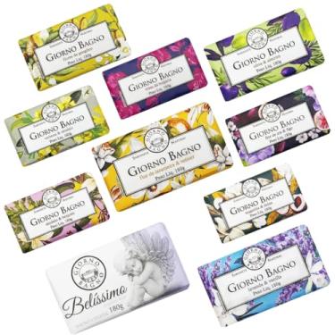 Imagem de Kit 10 Unidades Sabonete Barra Vegetal Giorno Bagno, Mãos e Corpo, Banho e Cuidado Perfume Prolongado