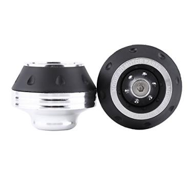 Imagem de Bordstract controle deslizante de quadro de roda de garfo dianteiro de alumínio cnc, controle deslizante de quadro de garfo dianteiro de motocicleta, ciclomotor de proteção contra (Silver)