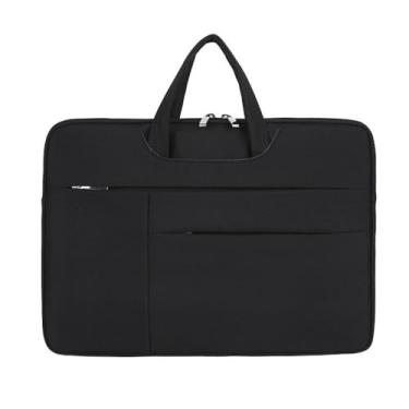 Imagem de Case Pasta Executiva Impermeável Para Notebook Até 14 Polegadas e MacBook 13 Leve Portátil Proteção Ideal Para Trabalho Escola e Viagens - ZAFIN (Preto)