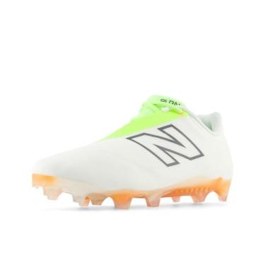 Imagem de New Balance Sapato de lacrosse unissex adulto Burnx4, Branco/Verde/Laranja, 37/39 BR G