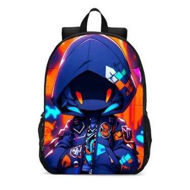 Imagem de MOCHILA ESCOLA INFANTIL JUVENIL ANIME HOMEM ARANHA AZUL-Unissex