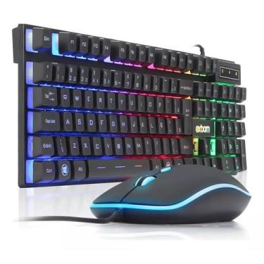 Imagem de Kit De Teclado E Mouse Gamer Exbom Bk-g550 De Cor Preto