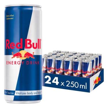 Imagem de Energético Red Bull Lata 250ml 24 Unidades, Energy Drink, 250ml