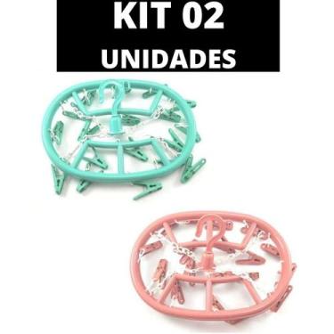 Imagem de Varal De Calcinha 18 Prendedores Para Roupas Intimas Cueca Calcinha Me