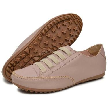 Imagem de Tênis Feminino Mocatênis de Couro Nude número 33 até 42 - PARLO, 36, N