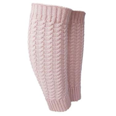 Imagem de Polaina Longa Feminina Tricot Trança - Katlen Tricot, Rosa