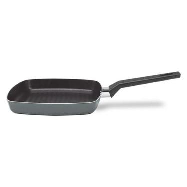 Imagem de Frigideira Grill Cerâmic Life Preserve Em Alumínio 24cm 1,3L Cinza 723