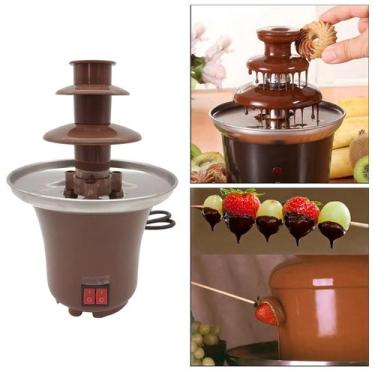 Imagem de Casa fonte de chocolate automático derretimento pote quente máquina - 