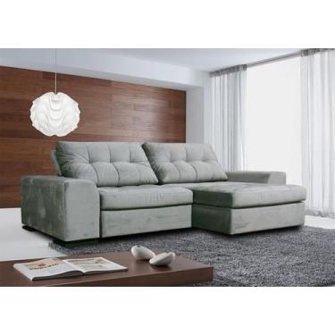 Imagem de Sofá de 2 Lugares Retrátil e Reclinável, Revestimento Sued Aveludado C