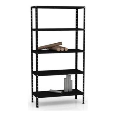 Imagem de Estante  Design Industrial Quarto/sala Linha home com 5 níveis em aço 