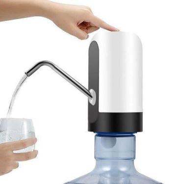 Imagem de Bomba Elétrica Universal Com Carregamento USB Para Galão/Garrafão De Á