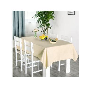 Imagem de Toalha Mesa Retangular Tecido Rustico Lavável Texturizado 2m - Casa Ar