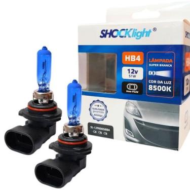 Imagem de Lampada super branca resistente 12v 55w halogena 8500k farol - SHOCKLI