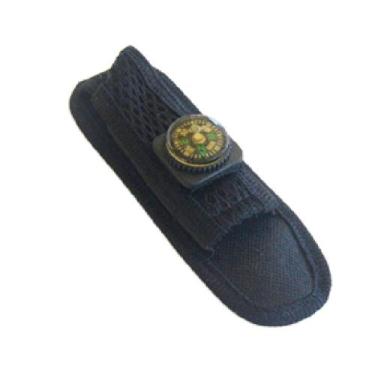 Imagem de Bainha com bussola para canivetes 12cm preto - fu xing
