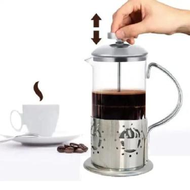 Imagem de Cafeteira Francesa 600ml Café Pressão Cremeira Starbuck Inox - Top, C