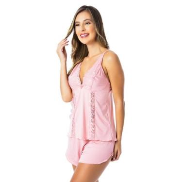 Imagem de Baby Doll Short Doll Renda Sem Bojo Pijama Feminino Lingerie - Empório