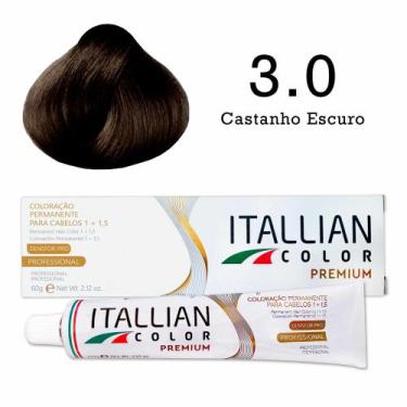 Imagem de Coloração Capilar Permanente Itallian Color, 3.0 Castanho Escuro