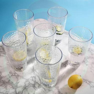 Imagem de Jogo de Copos Alto Resistentes de Vidro Sucos 200ML - 6Un - PRATICASA,