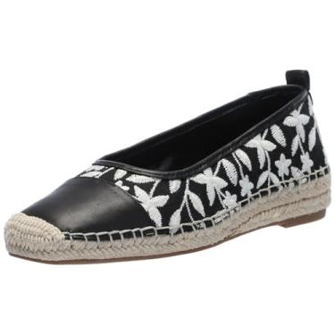 Imagem de Vince Camuto Sandália Anabela Espadrille Feminina Miheli, Preto/creme, 9
