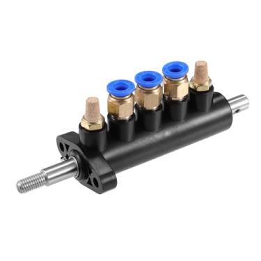 Imagem de VekAuto Pedal de válvula de controle de ar, 15,5 cm x 5,2 cm x 5,4 cm peças de máquina de troca de pneu universal para troca de pneu de carro metal durável preto