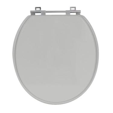 Imagem de Tampa De Vaso Sanitário Laqueado Universal Cinza Prata - Sicmol