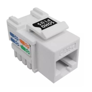 Imagem de Conector fêmea keystone rj45 cat.5e t568a/b branco - Furukawa
