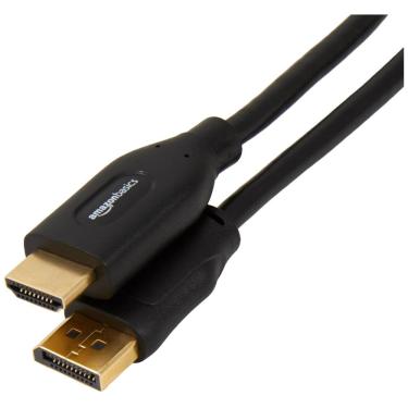Imagem de Cabo DisplayPort para HDMI Amazon Basics, 3 pés, 1080p, pacote com 5