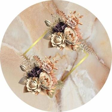 Imagem de Painel Redondo Veste Fácil 1,50m Flores - Fadrix