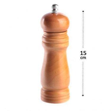 Imagem de Moedor de Tempero Madeira 15 cm - UNY GIFT