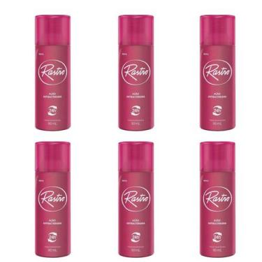 Imagem de Kit 6 Rastro Desodorante Spray Feminino 90 Ml