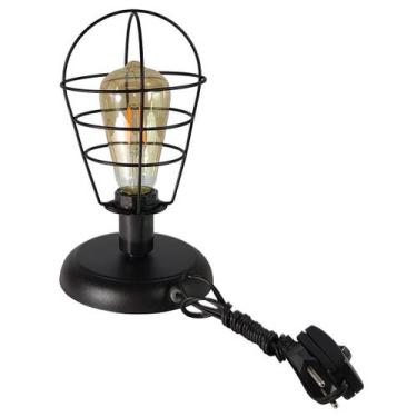 Imagem de Abajur Aramado Lampshape preto Sala Quarto cozinha banheiro - CM GLASS