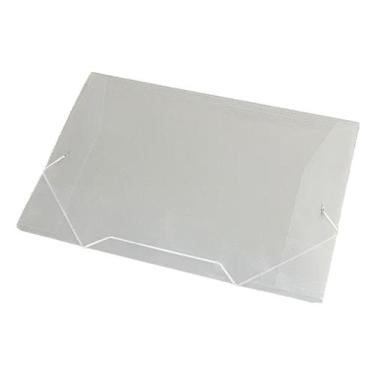 Imagem de Pasta com Aba Elástico Fina PP Pacote com 10 Unidades - ACP, Branco