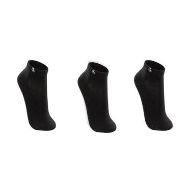 Imagem de Meia Lupo Kit 6 Pares Cano Baixo Soquete Unissex Original, Preto, M 37