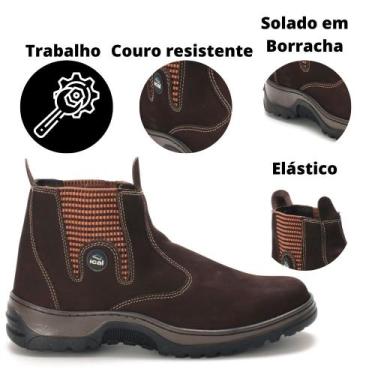 Imagem de Bota Masculina Tratorada Tenis Trilha Segurança Conforto - Ical, Marro