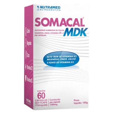Imagem de Somacal MDK - Cálcio + Magnésio + Vitamina K2 - 60 cápsulas - Nutramed