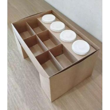 Imagem de 5 uni Caixa Bandeja Mesinha Fondue Premium 30 cm - Biodegradável - Cop