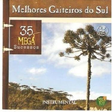 Imagem de CD Melhores Gaiteiros do Sul 35 Mega Sucessos - Instrumental - Mega tc