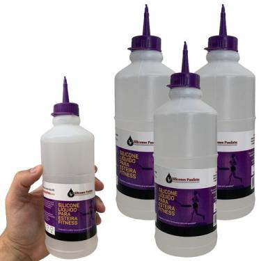 Imagem de Kit 3 Silicones 500ml Profissional Para Lubrificar Esteira Elétrica Re