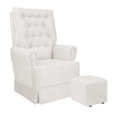 Imagem de Poltrona De Amamentação Com Balanço Eloisa Bebê Completo, TM 702 LINHO