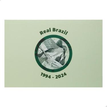 Imagem de Folder Encarte para Cédula de 1 Real Brazil 1994-2024 Beija-Flor - Ban