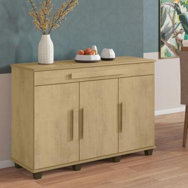 Imagem de Balcão Aparador com 3 Portas e 1 Gaveta com Divisória - RV Móveis