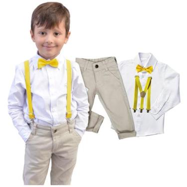 Imagem de Conjunto Batizado Manga Longa Calça Faca Bebe Infantil Cores e Tamanho
