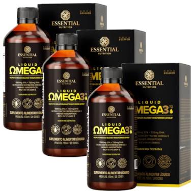 Imagem de Kit 3 Liquid Ômega 3 TG Essential Nutrition 150ml