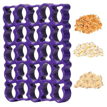 Imagem de Cortador de biscoito de peixe dourado com 25 cavidades, mini molde de plástico para assar, alimentos em forma de peixe, biscoitos, massa, pão